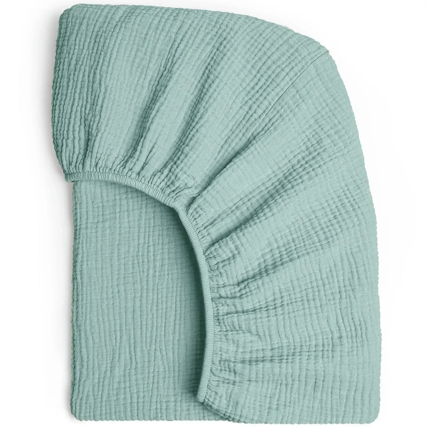 Soft Breathable Muslin Cotton Crib Bed Fitted Sheet