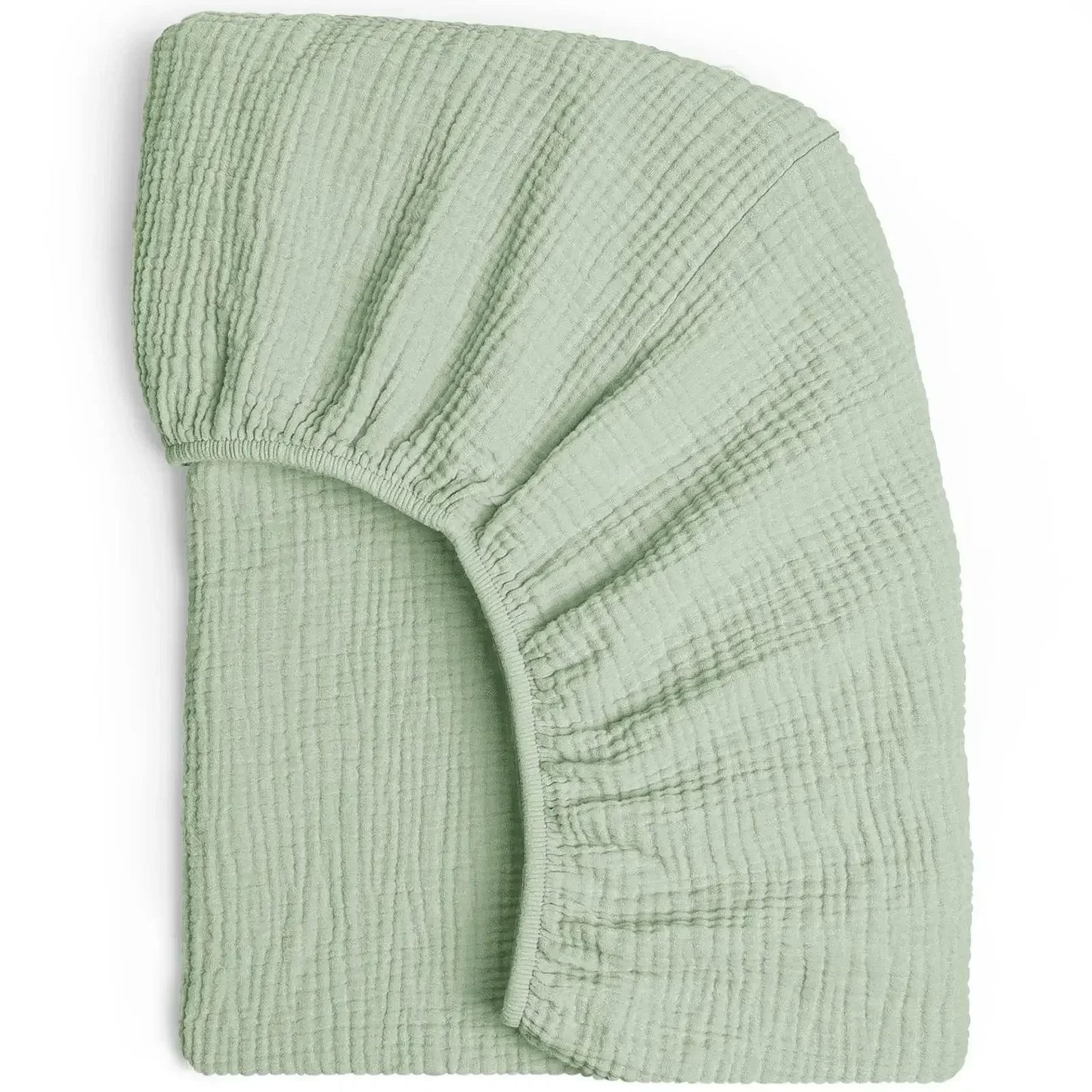 Soft Breathable Muslin Cotton Crib Bed Fitted Sheet